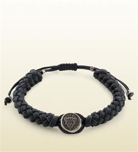 gucci leather bracelets for men|gucci bracelet on wrist.